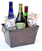 10in Rectangle Patina Antique Brown Tin