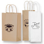 Short Run Imprinted Wine Bottle Bags