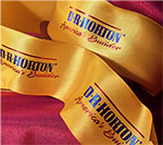 Wire Edged Tiffany Polyester Printed Fabric Ribbon