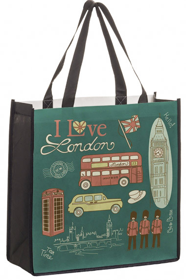 Custom 13x5x13 Dye Sub Full Color Woven PET Bags