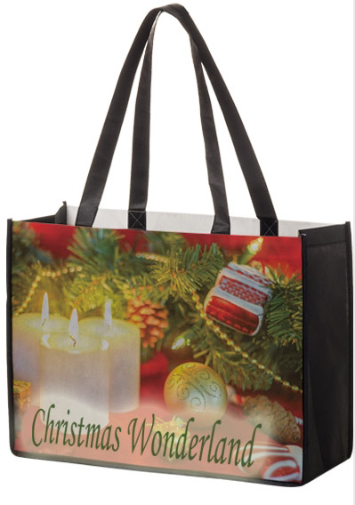 Custom 16x6x12 Dye Sub Full Color  NonWoven PET Bags