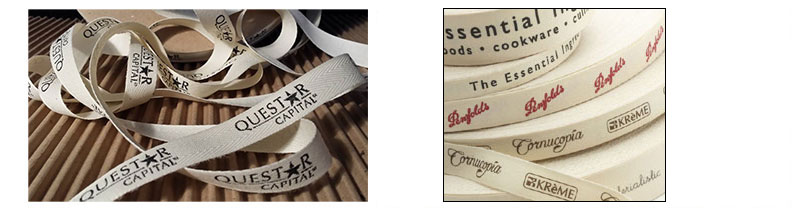 Cotton/Poly Twill Taffeta Printed Fabric Ribbon