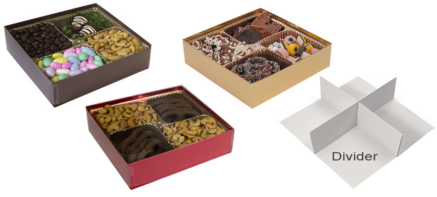 Pretzel & Nut Boxes with Clear Lids