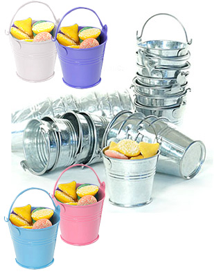 Galvanized Votive Candle Pail