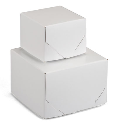 White 2 Piece Lock Corner Boxes-Item