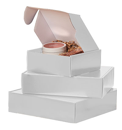 White Gloss Mailers Corrugated Mailer Boxes-Item